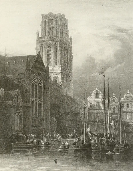 Rotterdam, Church of St Lawrence (engraving)