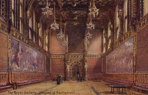 The Royal Gallery (colour litho)