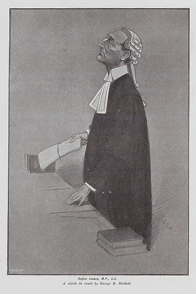 Rufus Isaacs, English politician and judge (litho)