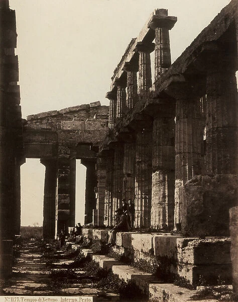 Ruins of the Temple of Neptune, in Paestum