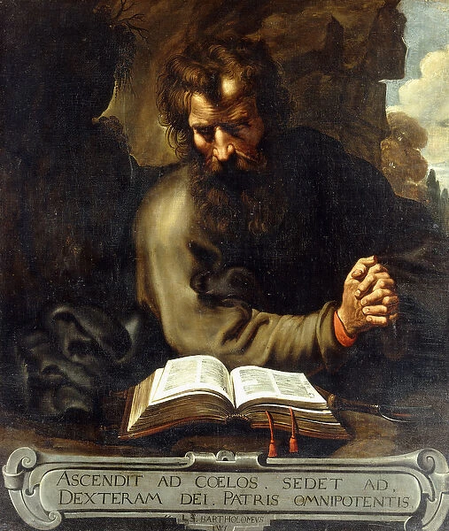 Saint Barthlomew, (oil on canvas)
