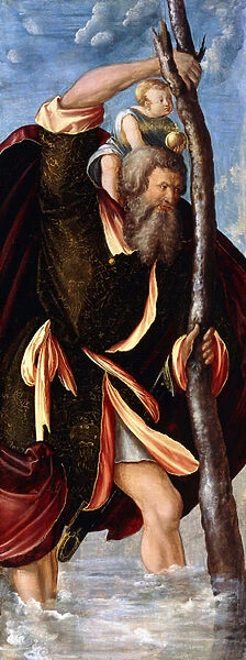 Saint Christopher, 1517 (oil on panel)