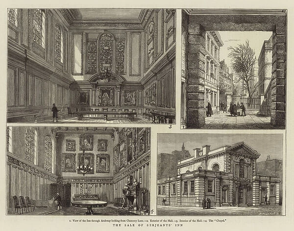 The Sale of Serjeants Inn (engraving)