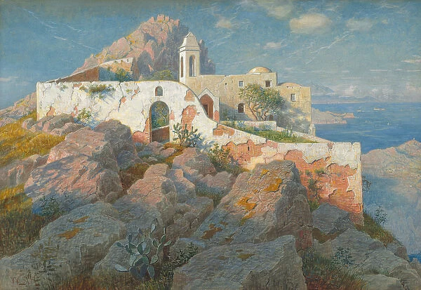 Santa Maria a Cetrella, Anacapri, c. 1892 (watercolour and gouache over graphite)