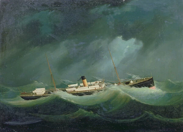 A Saville Line vessel in Rough Weather, c. 1870 (oil)