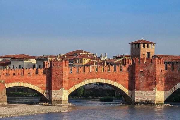 Scaliger bridge and Castel Vecchio. Verona