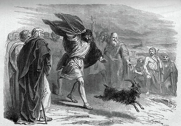 The Scapegoat sent into the Wilderness (engraving)