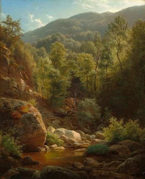 Scene in the Catskills, 1858 (oil on canvas)