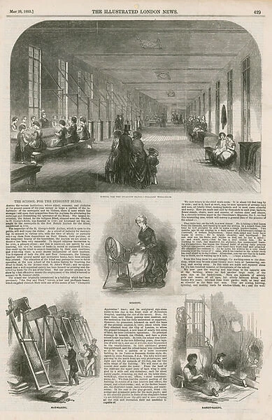 School for the Indigent Blind (engraving)
