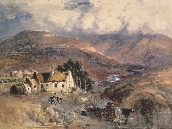 Scottish Landscape (w  /  c on paper)