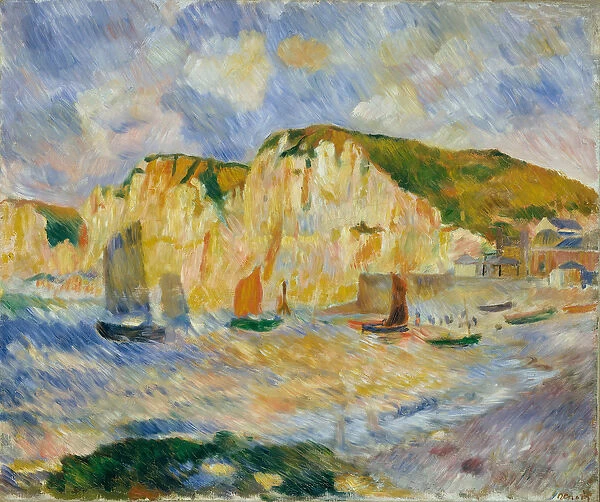 Sea and Cliffs, c. 1885 (oil on canvas)