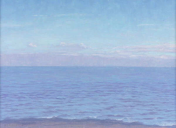 The Sea (oil on paper)