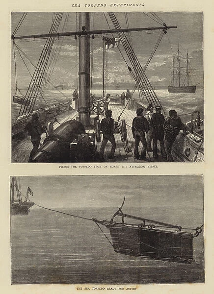Sea Torpedo Experiments (engraving)