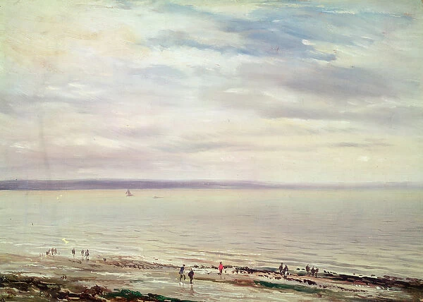 At the Seaside (oil on canvas)