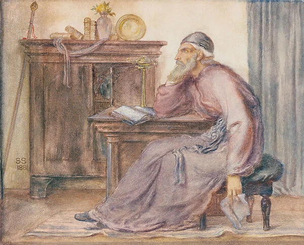 The Seer, 1881 (pencil and w  /  c)