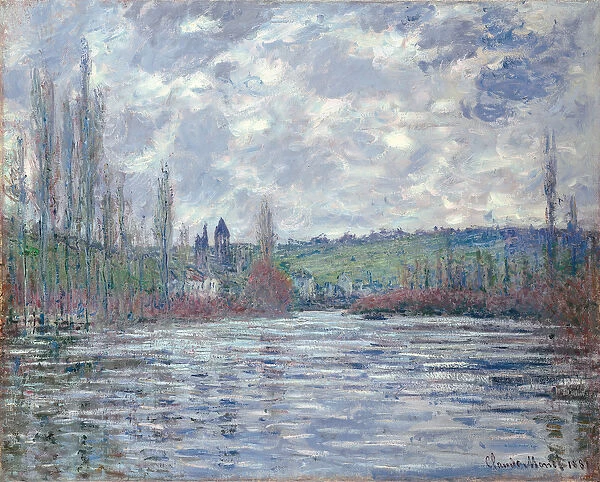 The Seine in Flood at Vetheuil, 1881 (oil on canvas)
