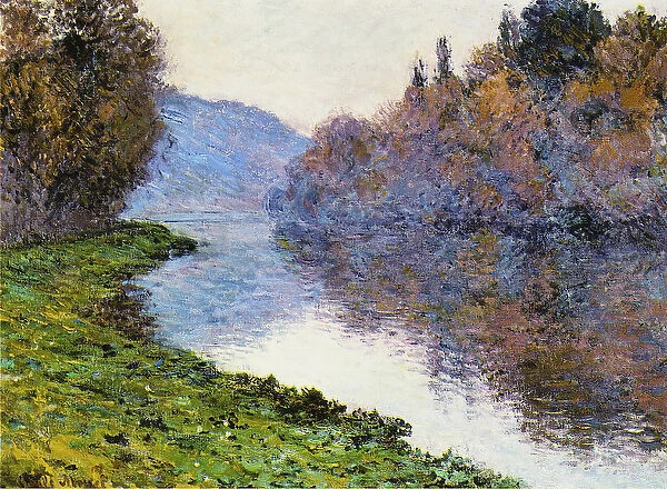 The Seine at Jenfosse, 1884 (oil on canvas)