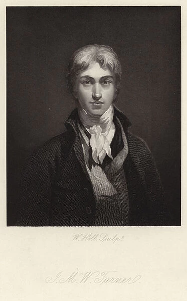 Self-portrait of J M W Turner (engraving)