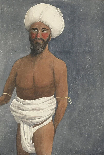 Seru Thakombau [Seru Epenisa Cakobau], 1815 - 83; King of Fiji, 1852-74, 1849 (watercolour, graphite)