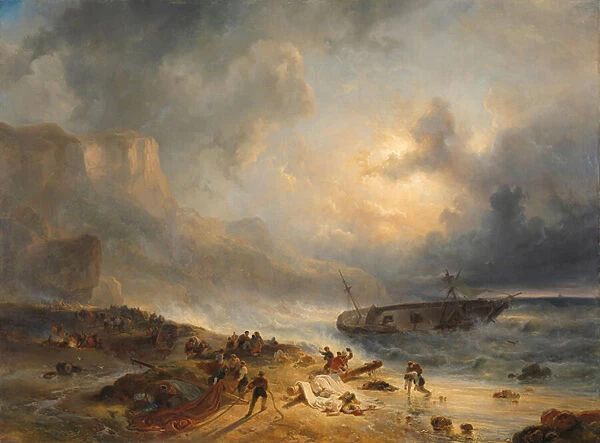 Shipwreck off a Rocky Coast, c. 1837 (oil on canvas)