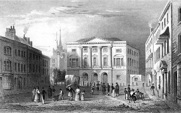 The Shire Hall, Chelmsford, Essex, engraved by Samuel Lacey, 1832 (engraving)