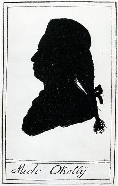 Silhouette of Michael O Kelly, 1786 (engraving)