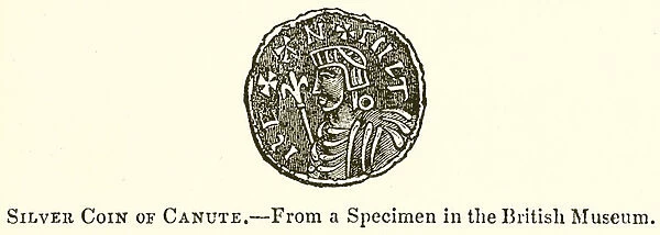 Silver Coin of Canute (engraving)