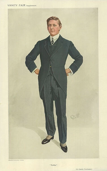 Sir Charles Philip Huntington (colour litho)
