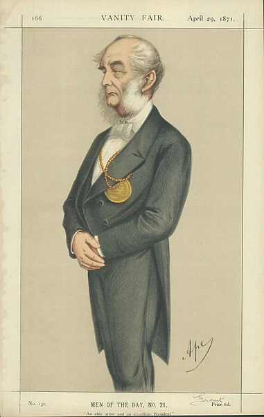Sir Francis Grant (colour litho)