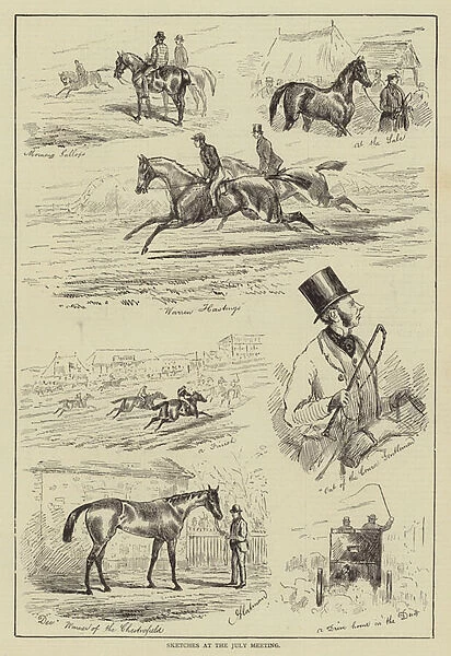 Sketches at the July Meeting (engraving)