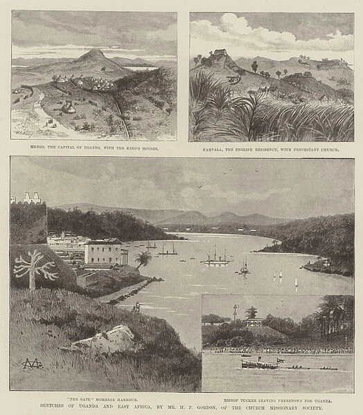 Sketches of Uganda and East Africa (engraving)