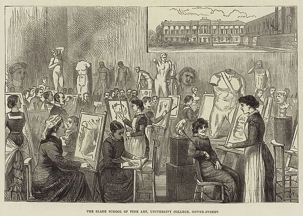 The Slade School of Fine Art, University College, Gower-Street (engraving)