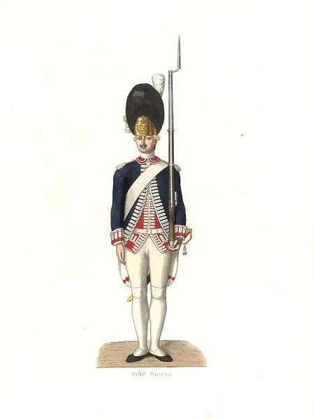 Soldier of the French Guards, 18th century