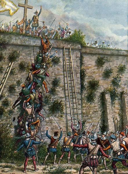 The Soldiers of Afonso Albuquerque attacking Aden in February 1513
