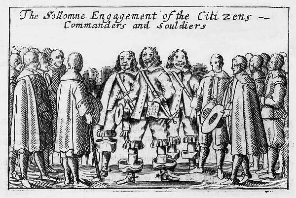 The Solemn Engagement, 1647 (engraving)