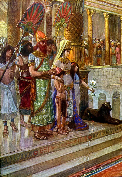 Solomon and the Queen of Sheba by Tissot - Bible
