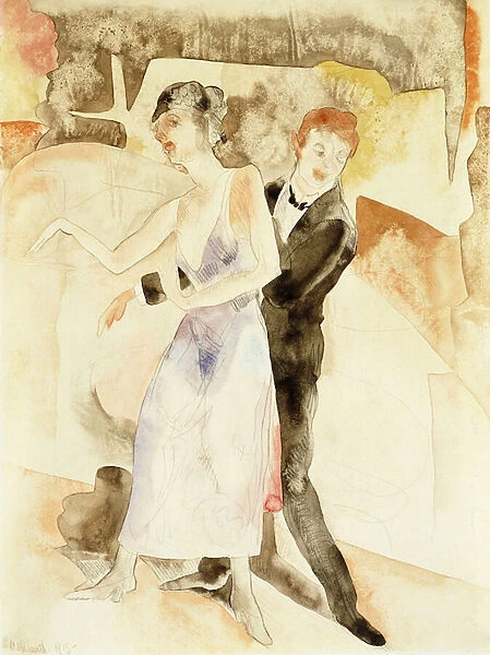 Song and Dance, 1918 (watercolour and pencil on paper)