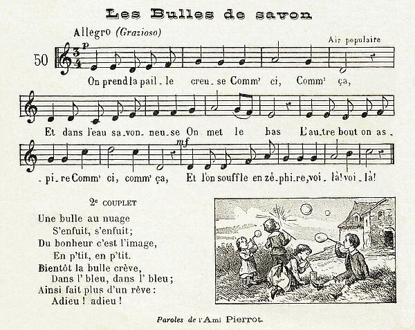 Song no. 50: 'Soap bubbles', 1926 (engraving)