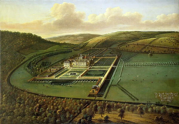 The Southeast Prospect of Hampton Court, Herefordshire, c. 1699 (oil on canvas)