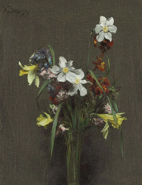 Spring Flowers; Fleurs de printemps, 1873 (oil on canvas)