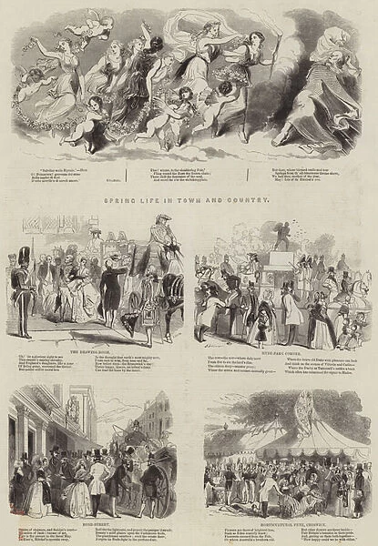 Spring Life in Town and Country (engraving)