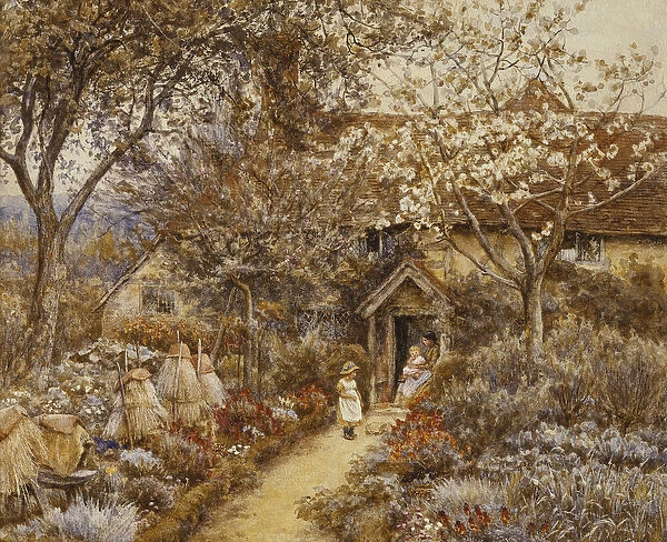 Springtime, 1883 (watercolour)