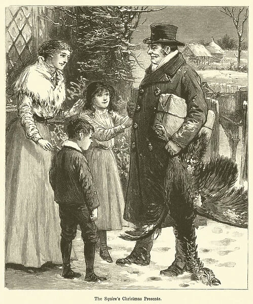 The Squires Christmas Presents (engraving)