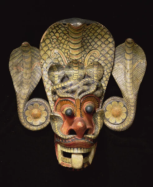 Sri Lankan mask (painted wood)