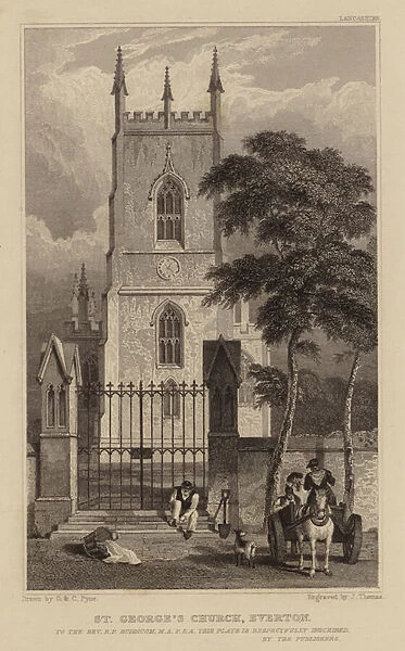 St Georges Church, Everton, Lancashire (engraving)