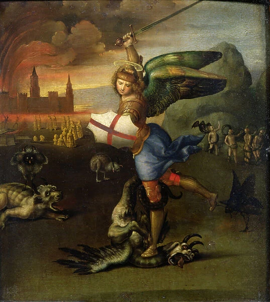 St. Michael, c. 1503-05 (oil on panel) (see also 15971)