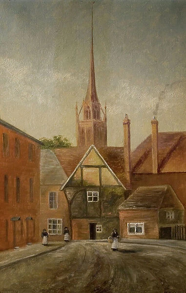 St. Michael's Spire, Coventry, c. 1900 (oil on canvas)