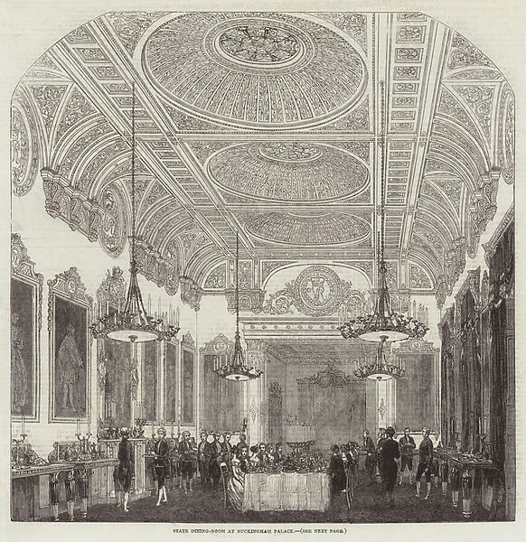 State Dining-Room at Buckingham Palace (engraving)