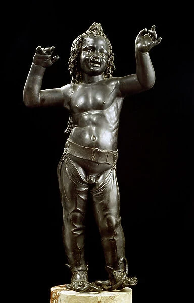 Statue of Love Bronze sculpture by Donato de' Bardi known as Donatello (1386-1466), 1430. 104cm. Bargello Museum, Florence