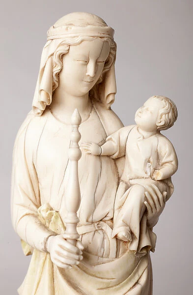 Statue. Madonna and Child. Gift of Mgr Cantineau, dean of the cathedral chapter. Ivory